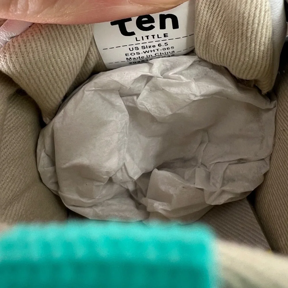Ten Little Everyday Original Simply White Sneakers Toddler 6.5 NWT